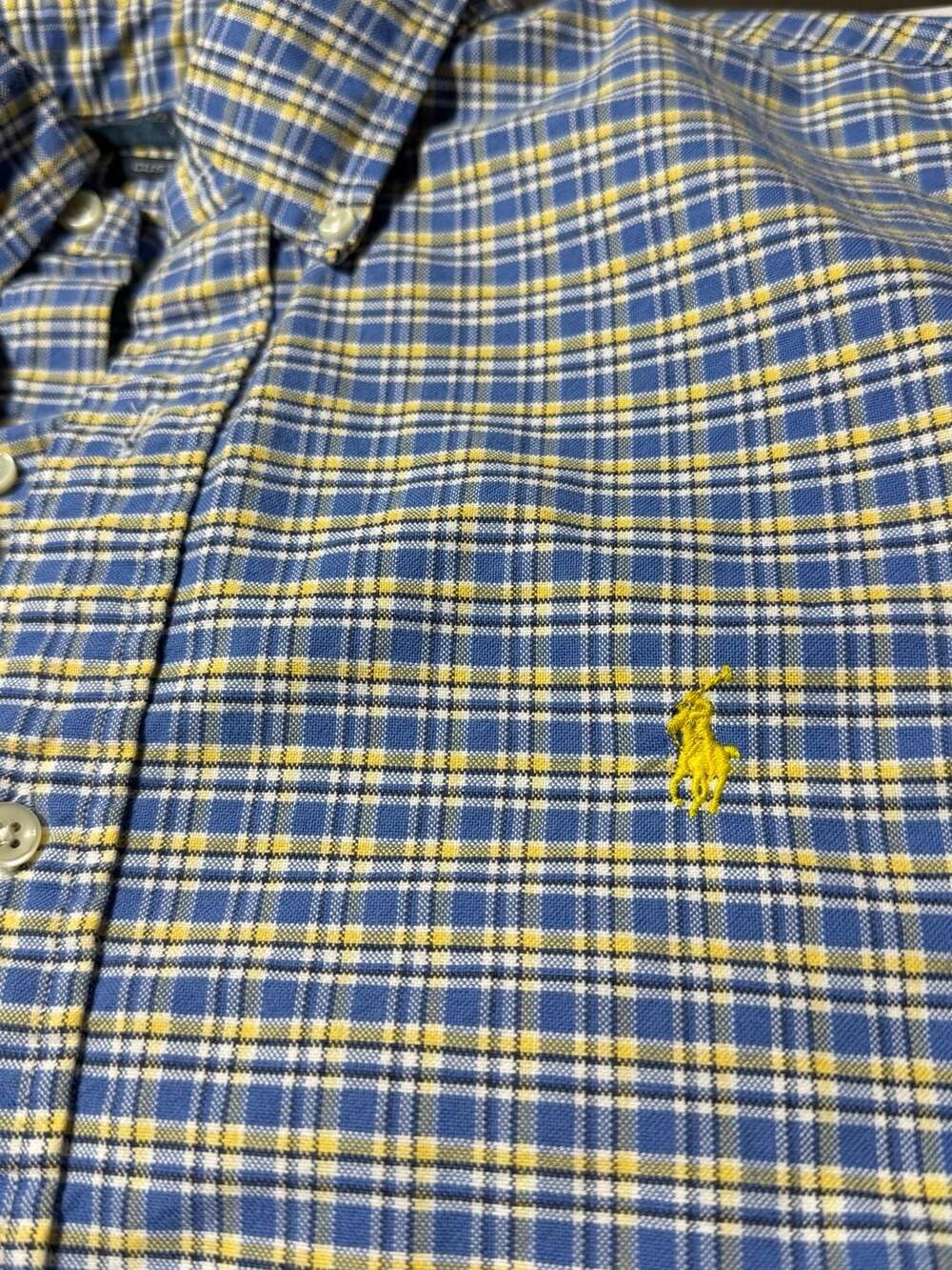 2 Polo Ralph Lauren Men's Custom Fit Plaid Long Sleeve Button Down Shirts - Picture 3 of 7